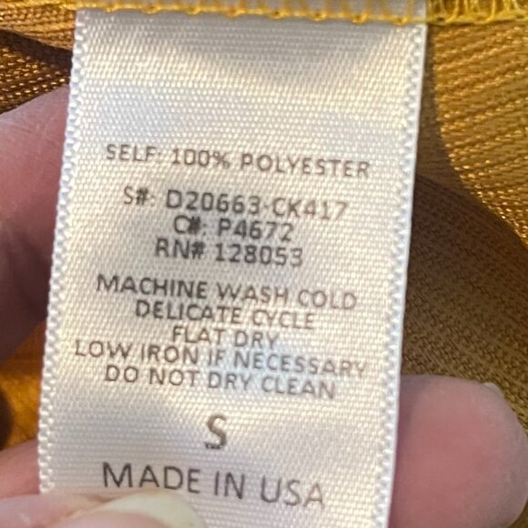 Potter's Pot Mustard, Side Faux Buttons, Skirt, Small, UGC - Picture 6 of 8